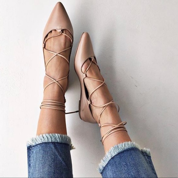 steve madden lace up flats